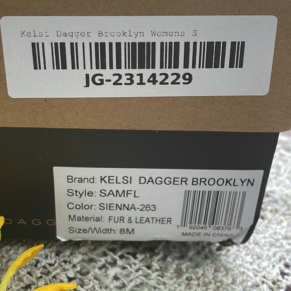 🌺 Kelsi Dagger Brooklyn; NEW “Sam” Leather/Faux Fur Sienna Sandal Sienna; Sz. 8 - Picture 9 of 9